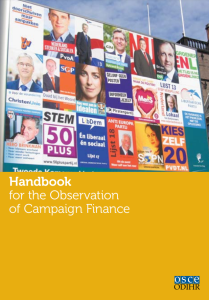 Handbook for the Observation of Campaign Finance