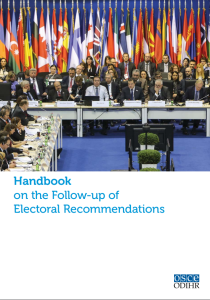 Handbook on the Follow-up of Electoral Recommendations